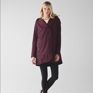 Rare Lululemon Bordeaux Savasana Rain Jacket